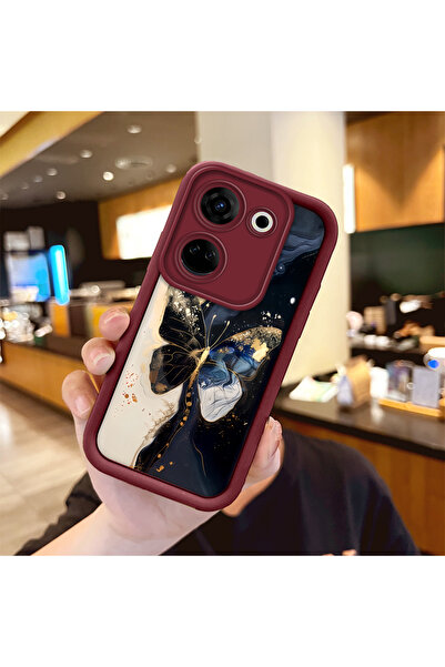 Hontinga جراب هاتف من السيليكون الناعم المقاوم للسقوط متوافق مع هاتف تكنو كام...