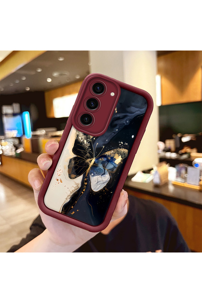 Hontinga حافظة هاتف من السيليكون الناعم متوافقة مع هاتف سامسونج جالاكسي S23