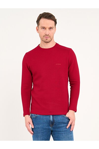 Lee Cooper Men's long-sleeved solid color T-shirt