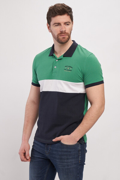 Lee Cooper Tricou polo barbat in trei culori cu logo