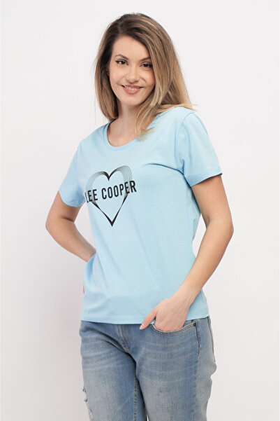 Lee Cooper Women's T-shirt with Printed and logo inscription