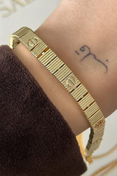 The Collection Love Series Gold Steel Bracelet