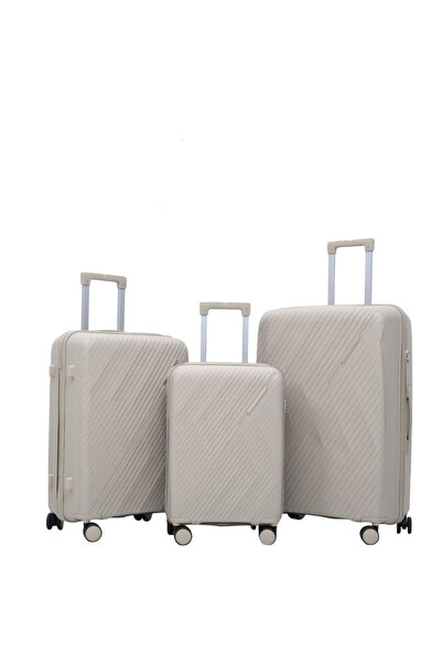 Generic Luxury 3-Piece PP Luggage Set | Lightweight Hard Shell Suitcase | Durable Travel Bags