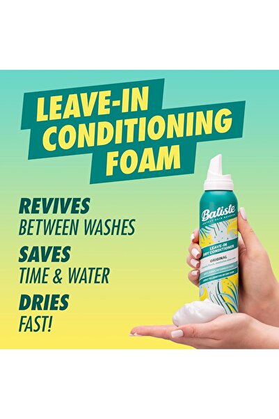 Batiste Leave-in Foam Conditioner, Waterless Conditioner, Original Fragrance, 100 ml
