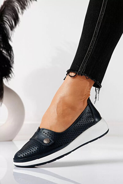 Zaira Pantofi casual dama bleumarin din piele naturala Anca #21536