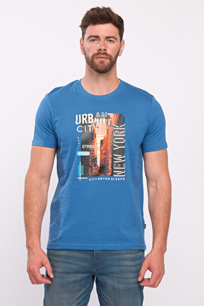 KVL by KENVELO Tricou barbat maneca scurta cu imprimeu grafic