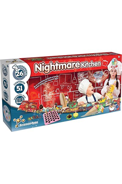 SCIENCE FOR YOU مجموعة أدوات الطبخ العلمية للأطفال (8 سنوات فأكثر) من ساينس فور يو نايتمير كيتشن، لصنع الحلوى والكعك