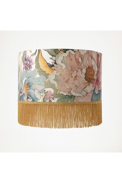 Mivera Maison DEKORATİF KUMAŞ KAPLAMA ABAJUR BAŞLIĞI (25x20cm)