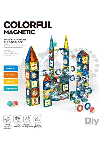 The Toys Home Magnetic Building Blocks Set 209PCS – STEM Magnetic Constructio...