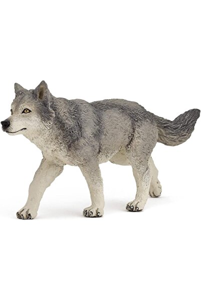 Papo WILD ANIMAL KINGDOM Figurine, 53012 Grey Wolf, Multicolour
