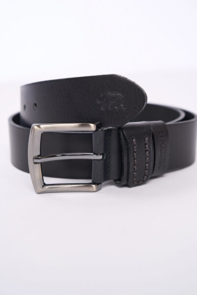Timeout Men's leather belt with logo