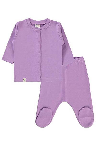 Civil Baby Plain 1-6 Month Pajama Set - Lilac