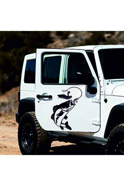 StickITsibiu Go Fishing – Autocolant Auto 4×4 Off-Road – Dimensiuni 60x43cm.