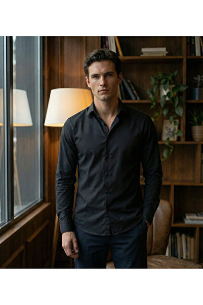 DEFES Men's Relaxed Fit Casual and Office Shirt