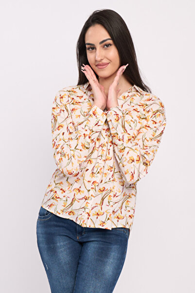 Timeout Women's long-sleeved shirt with floral pattern
