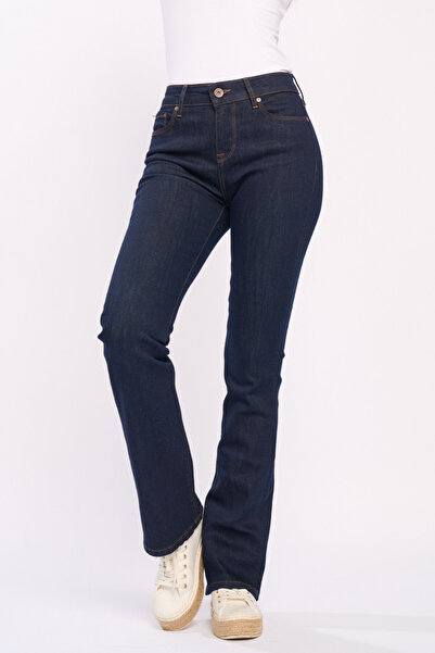 Timeout Women's bootcut jeans in dark uniform color