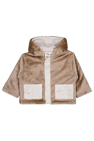 Civil Baby Hooded 6-18 Months Cardigan - Brown 9-12 Months