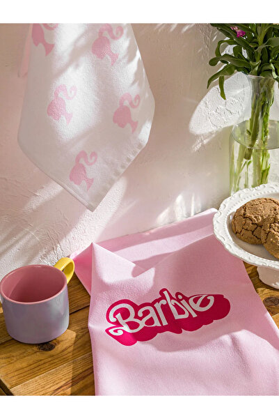 LC Waikiki Lcw Home Pink Barbie Printed Drying Cloth 2-Pack 40X50 cm
