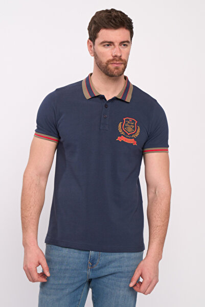 Lee Cooper Men's short sleeve polo shirt with applied logo
