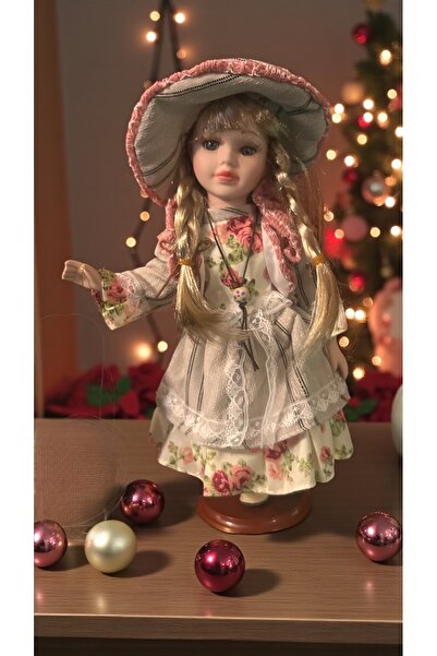 SANTOSA ÖZEL KOLEKSİYON İTHAL VINTAGE PORSELEN BEBEK — ORTA ÇAĞ DİKİM 32 cm