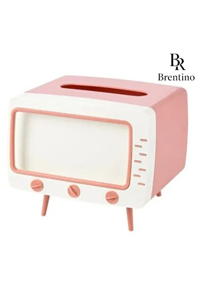 Brentino RETRO TELEFON TUTUCU VE PEÇETELİK KAĞIT MENDİL KUTUSU MASAÜSTÜ DEKOR...