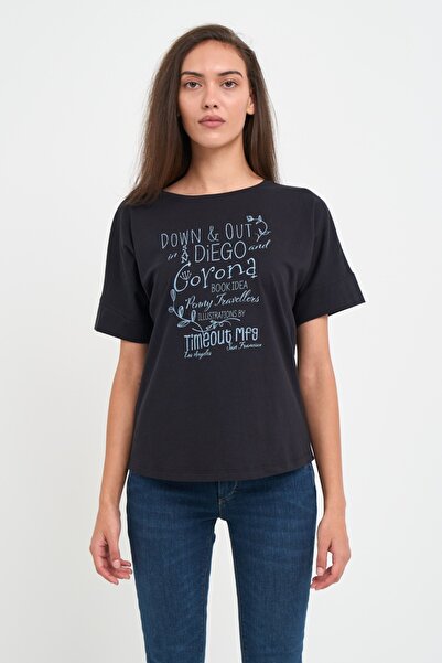 Timeout Tricou dama cu imprimeu texturat