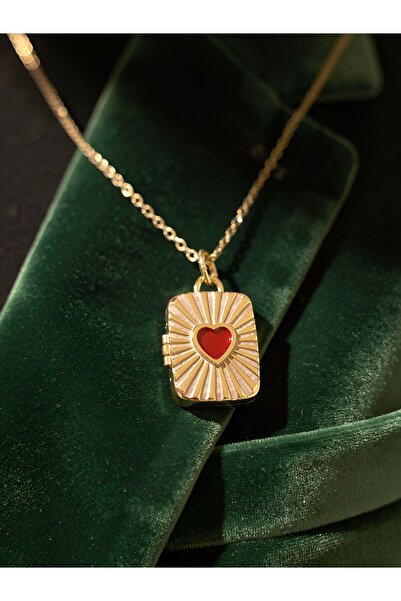 stainless steell KALP DETAYLI ÇELİK KOLYE