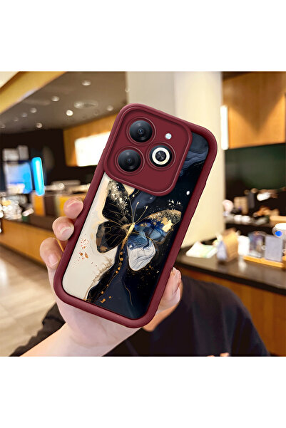 Hontinga حافظة هاتف من السيليكون الناعم متوافقة مع هاتف Infinix Hot 40i ومضاد...