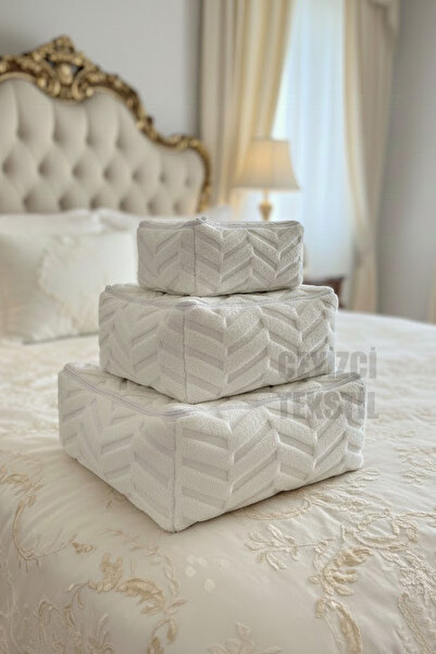 Çt Çeyizci Tekstil Wellsoft 3-Piece Washcloth Set Without Sponge, Dowry Wellsoft 3-Piece Washcloth Towel, Yemeni Washcloth, Multi-Purpose