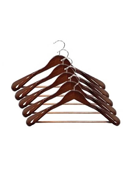 NKX عبوة من 5 علاقات ملابس خشبية دوارة مانعة للانزلاق