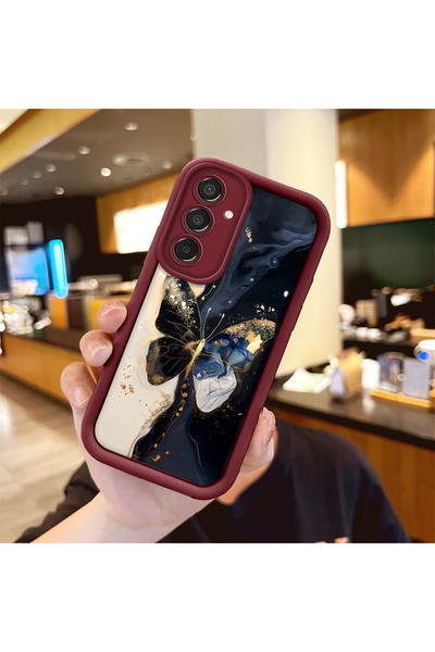 Hontinga حافظة هاتف من السيليكون الناعم متوافقة مع هاتف سامسونج جالاكسي M15