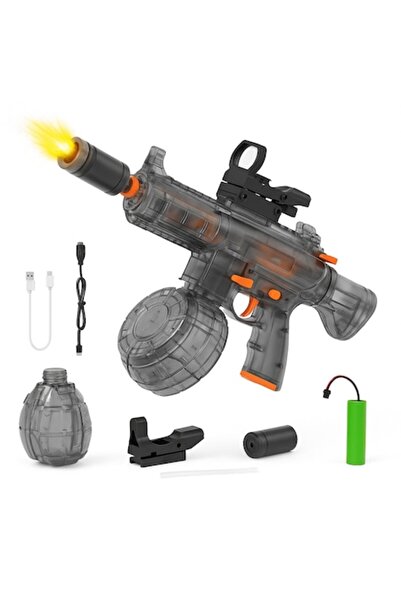 IdealTI Pistol electric cu apă AK47 – Reîncărcabil, rază de acțiune 10 m, rez...