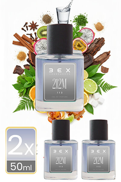 3ex 113 - 212m - 212 Vip Men 2x50ml Erkek Parfüm 113