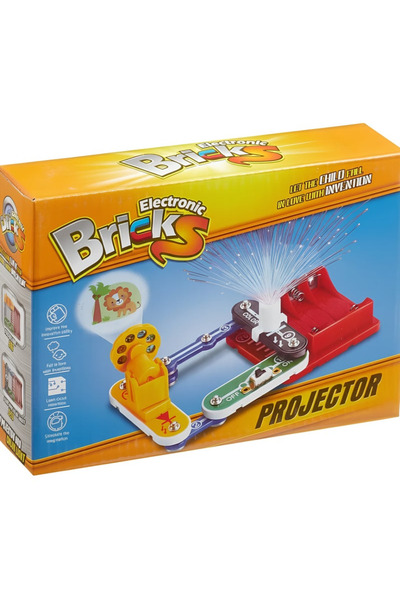 HASSM لعبة تركيب مكعبات الكترونية شكل بروجكتر للاطفال