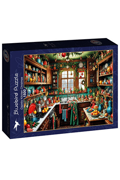 Bluebird Puzzle Коледен пъзел в селска кухня от 1500 части