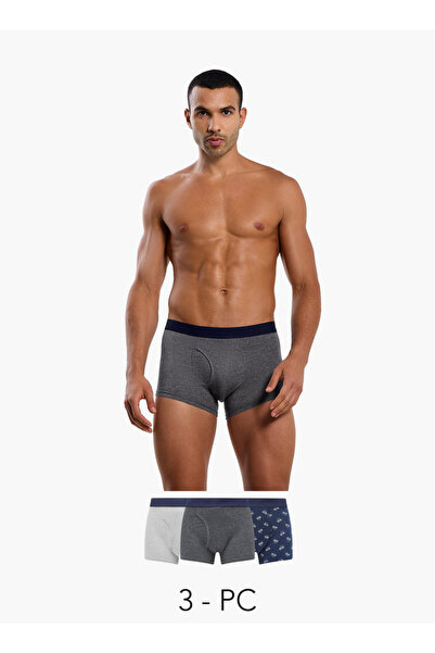 FAV Men Assorted Prints Cotton Blend Trunks - Pack of 3