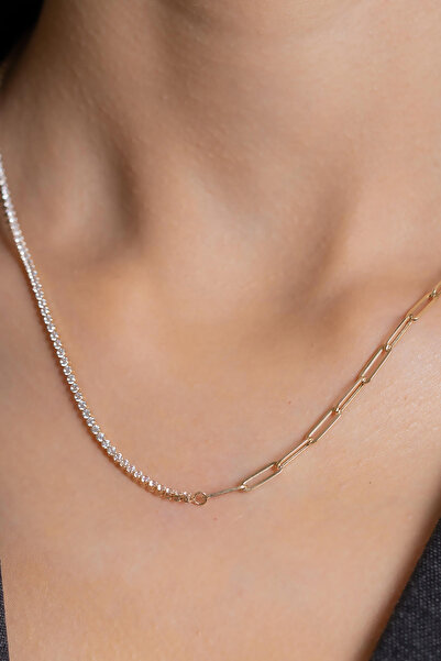 Bayar Gold 14 Ayar Altın Suyolu Ataç Zincir Kolye