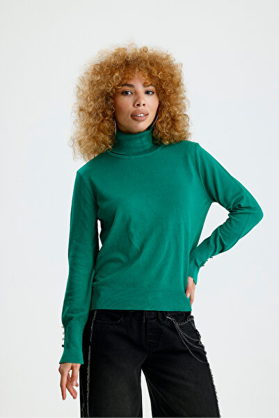 Figo Women's High-Top Sweater with Sleeves