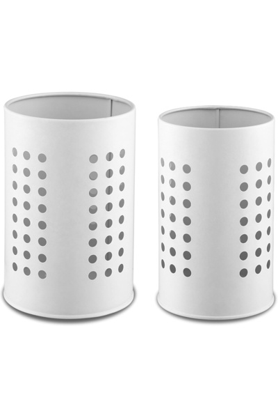 OEM Комплект от 2 универсални държача за кухненски прибори, рустик стил, бяла...