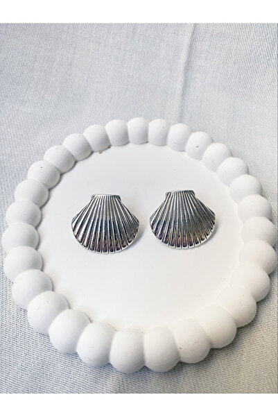 Bade Oyster Sea Shell Shell Model Steel Women's Earrings