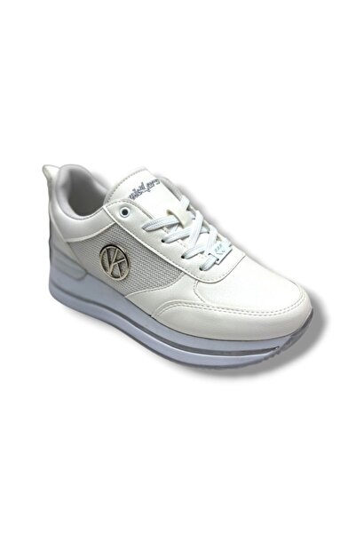 Wickers 2927-26 Pantofi de damă anatomici din piele cu toc cu pană, alb gri