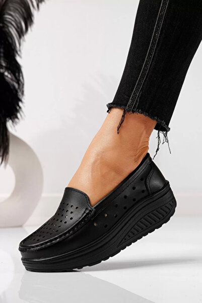 Zaira Pantofi casual dama negri din piele naturala Adelina #21533 - 40