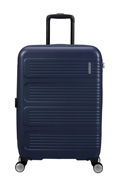 American Tourister SUMMERVILLE-903 Troller Large Navy Blue- 76/28 cm, 4 H-Spin Wheels