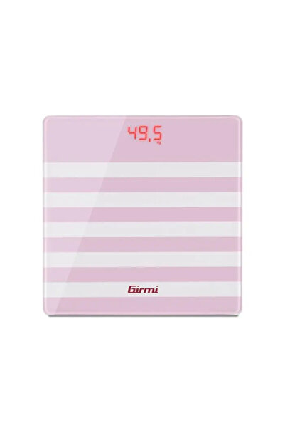 Optim Solution Cântar digital de baie BP 21, afișaj LCD, roz