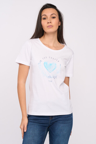 Lee Cooper Women's short sleeve T-shirt with Printed and logo