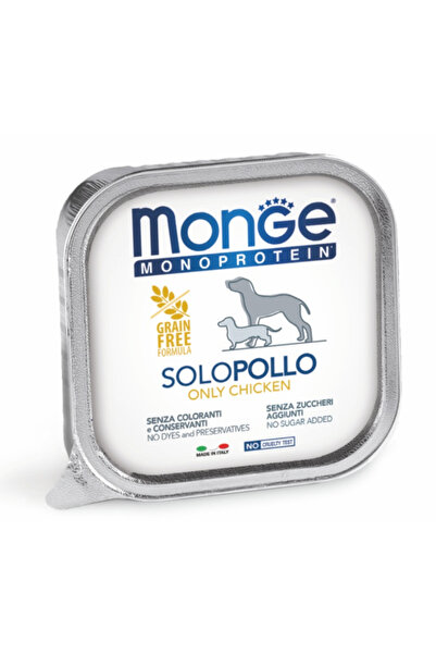 Monge monoprotein wet food for dogs, 100% chicken pate 150 g