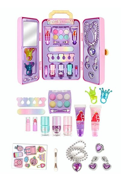 Generic Beauty Set Makeup Kit with Storage Bag - Pink