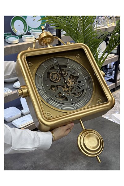 Doğudeko Arow Lüx Dekoratif Büyük Duvar Saati