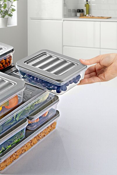 We House 9 Lu Set Freshbox Mikrodalga Ve Difrize Uygun Saklama Kabı