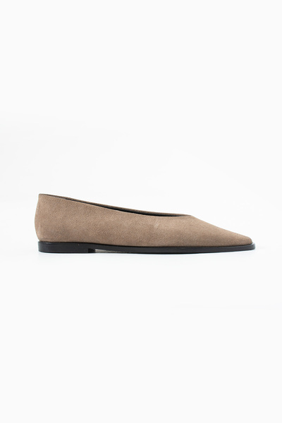 Eataly Shoes Ella Mink Suede Women's Ballet Shoes
